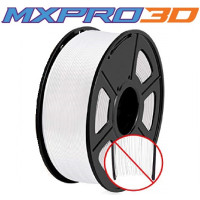 Filamento Profissional PETG MXPRO3D 850 1Kg - Branco